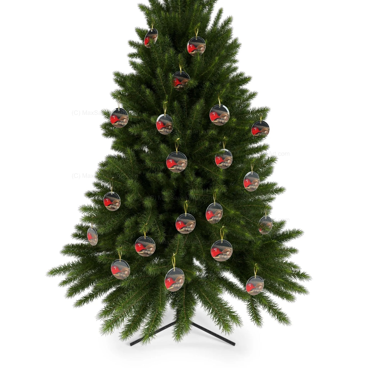 Philadelphia Phillies Cap Glass Ornament Printify