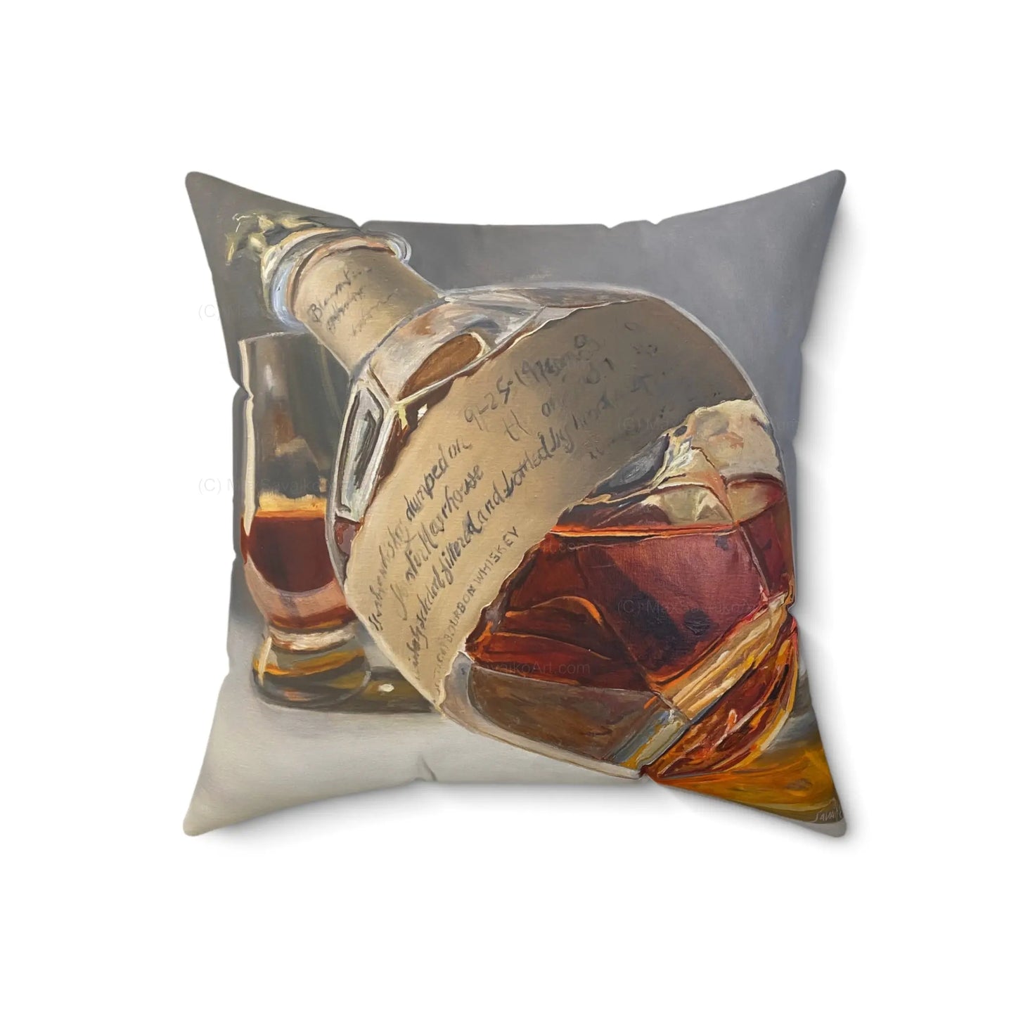 Savaiko Art - Blanton's Faux Suede Square Pillow Printify