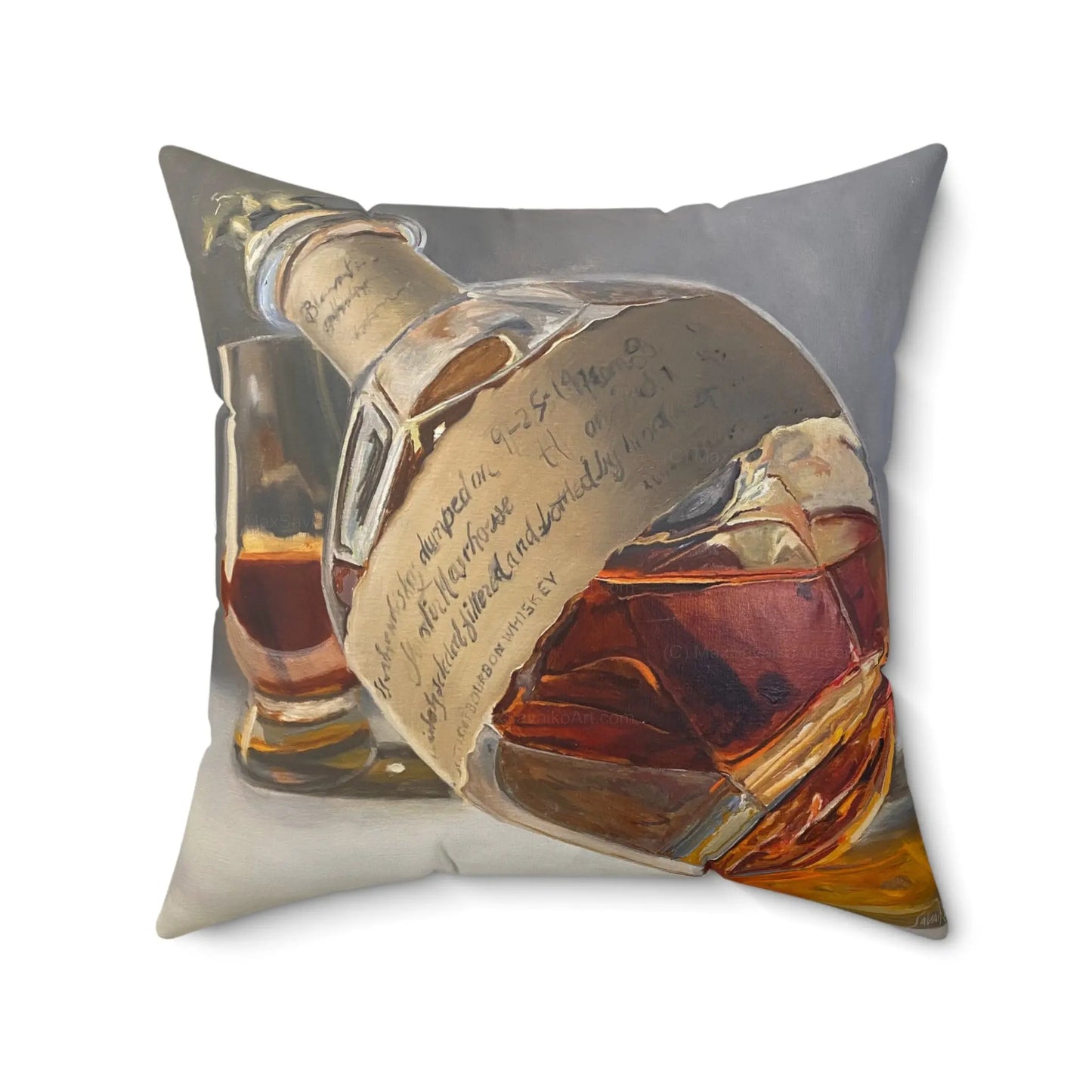 Savaiko Art - Blanton's Faux Suede Square Pillow Printify