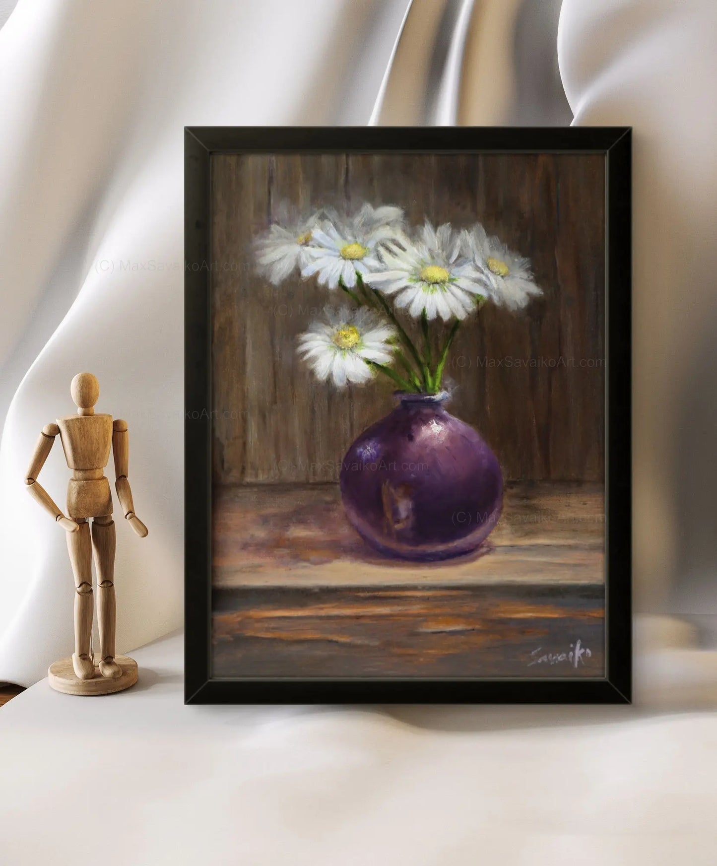 Simple Daisy Paintings Max Savaiko Art Gallery