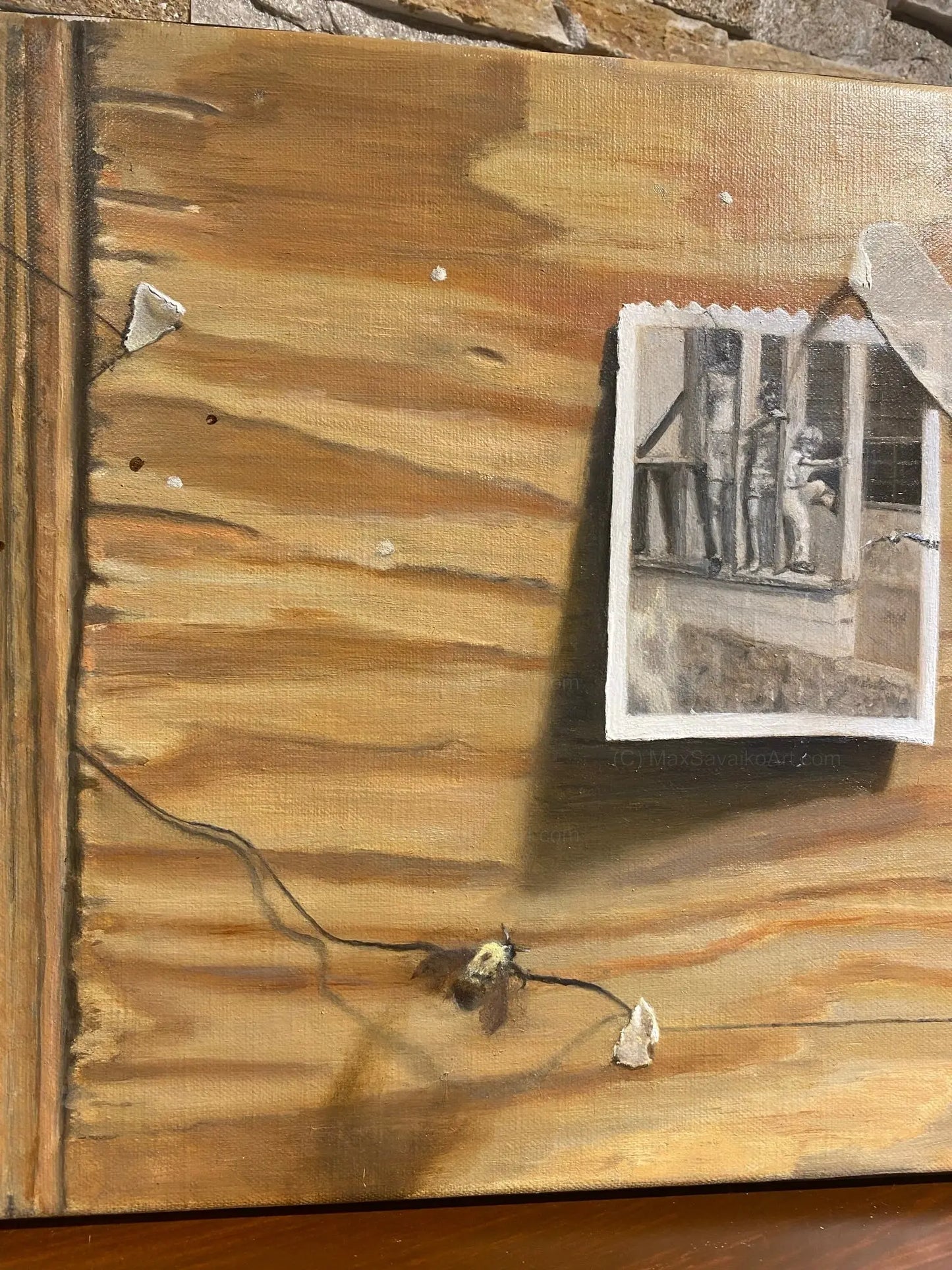 Trompe L'oeil Self Portrait Still Life Painting MaxSavaikoArt.com