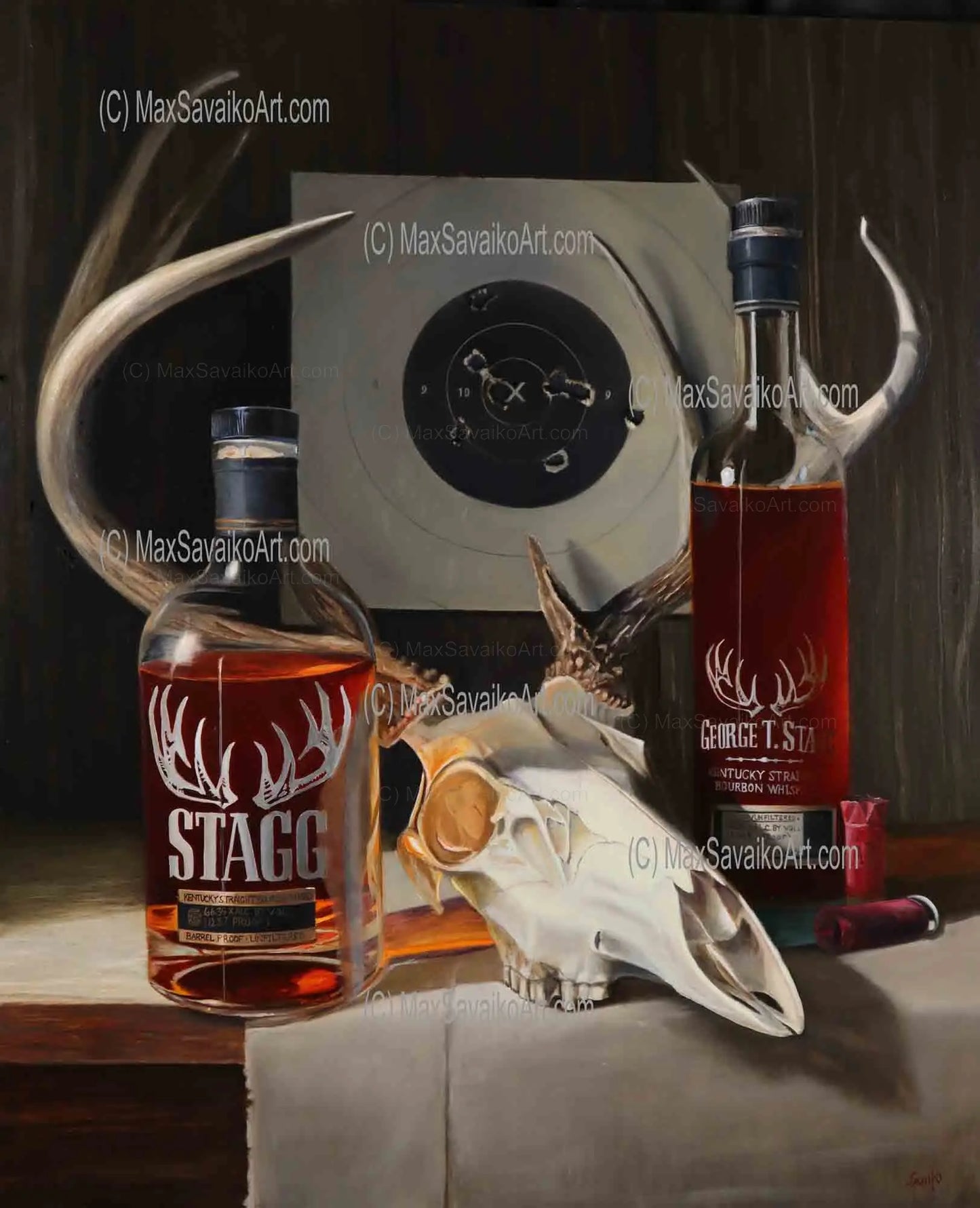 Whiskey Art George T Stagg - Stagg Party Max Savaiko Art Gallery