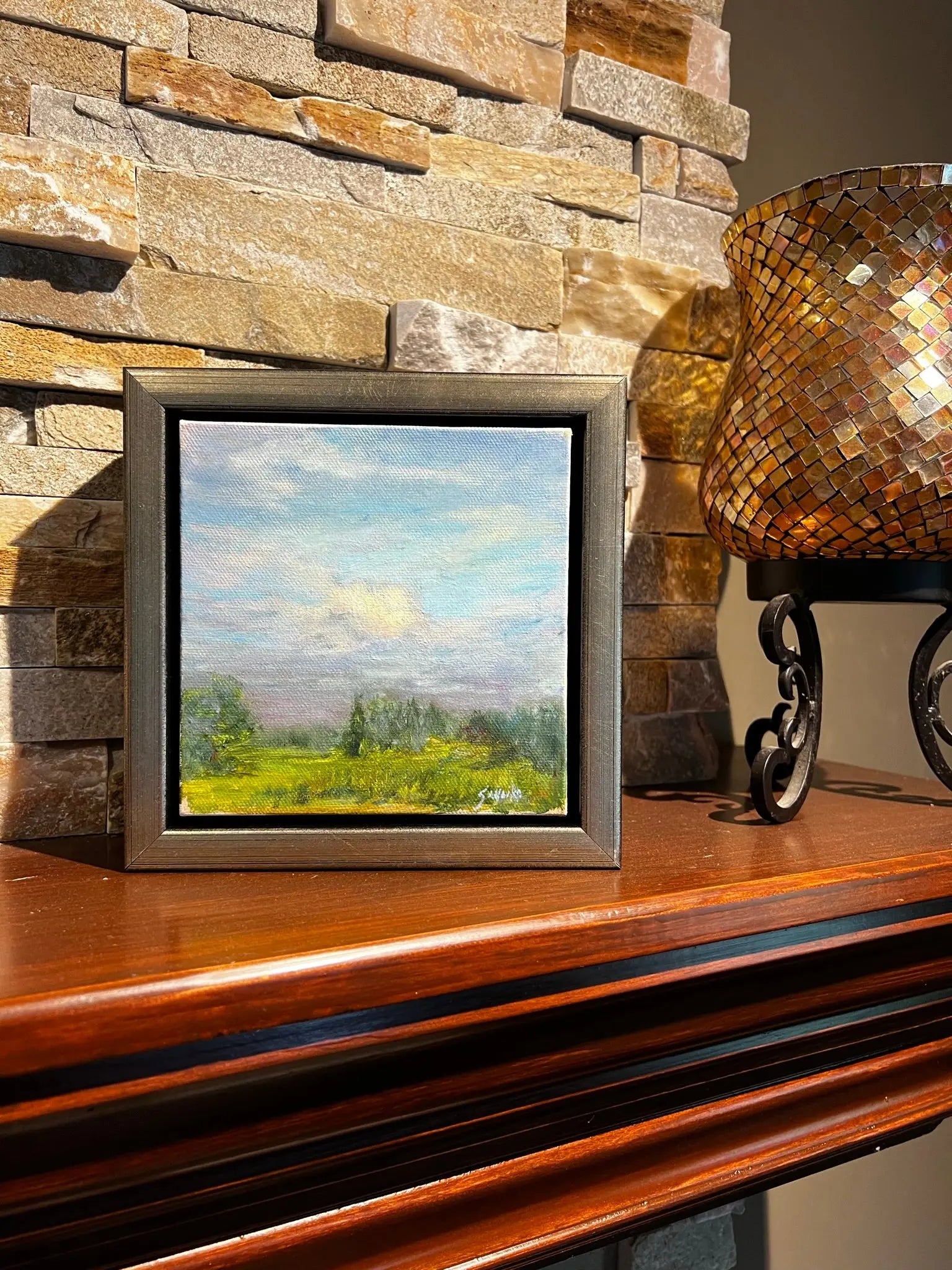 Original Oil Painting - Longwood Summer Sky - Max Savaiko Art