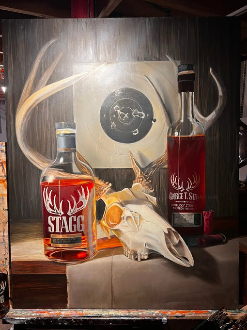 George-T-Stagg-Bourbon-Painting-Process-Part-2 Max Savaiko Art