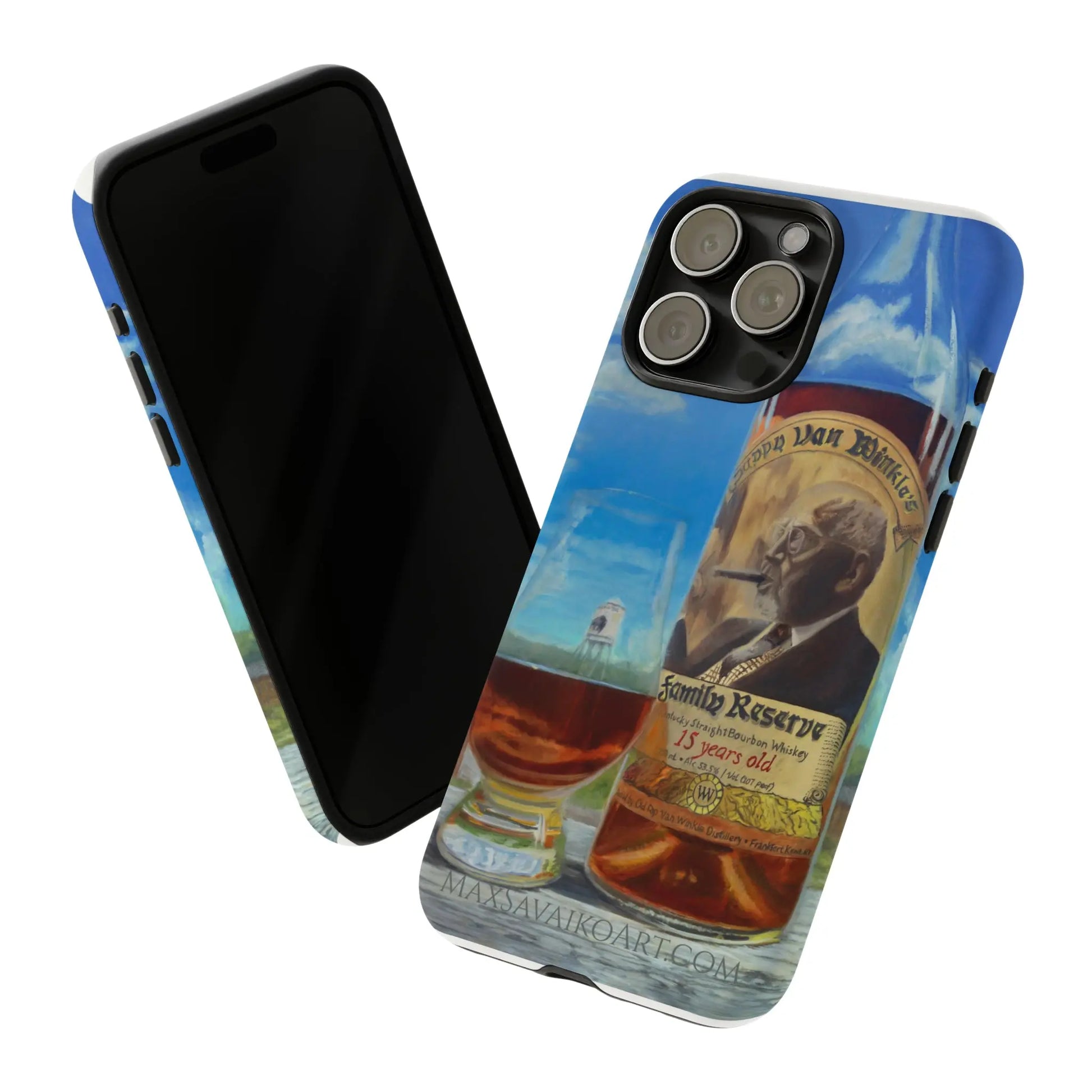 Savaiko Art - Pappy Van Winkle phone case - Max Savaiko Art