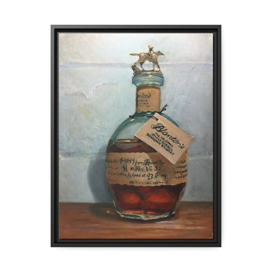 Framed Print Blanton's Single Barrel Bourbon Letter S - Max Savaiko Art