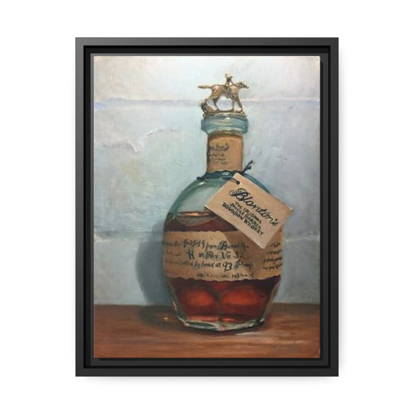 Framed Print Blanton's Single Barrel Bourbon Letter S - Max Savaiko Art