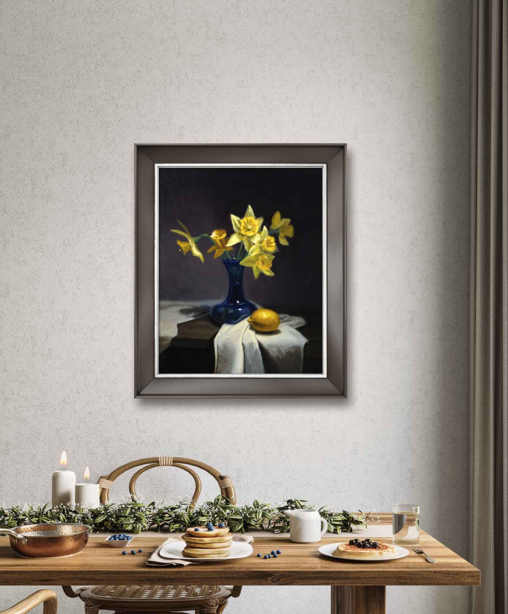 Floral Art - Daffodil Day Oil Painting - Max Savaiko Art Gallery