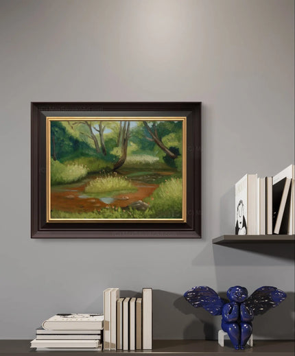 Art of Landscape Painting Across The Stream     Max Savaiko Art