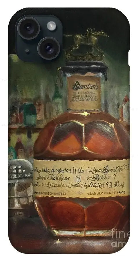 Blanton's Bourbon Letter A at the bar - Phone Case     Pixels