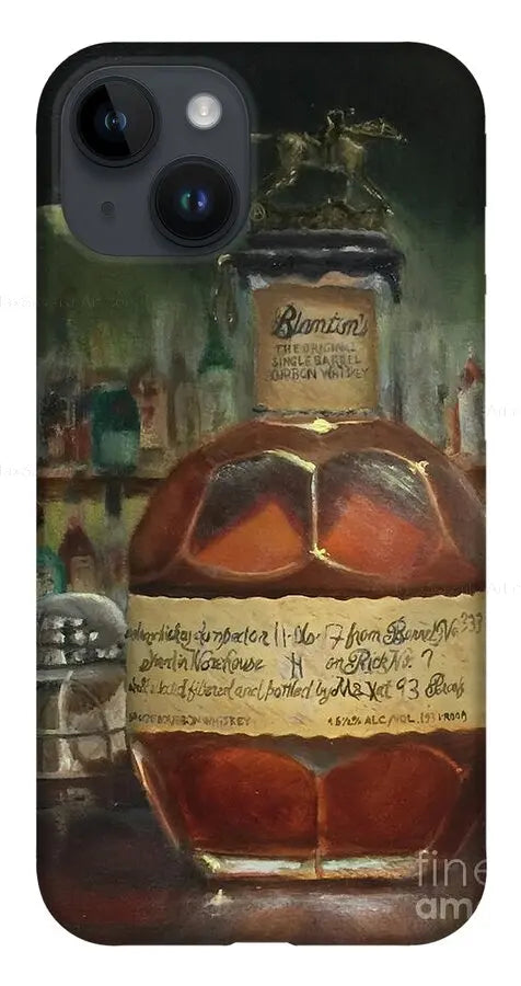 Blanton's Bourbon Letter A at the bar - Phone Case     Pixels