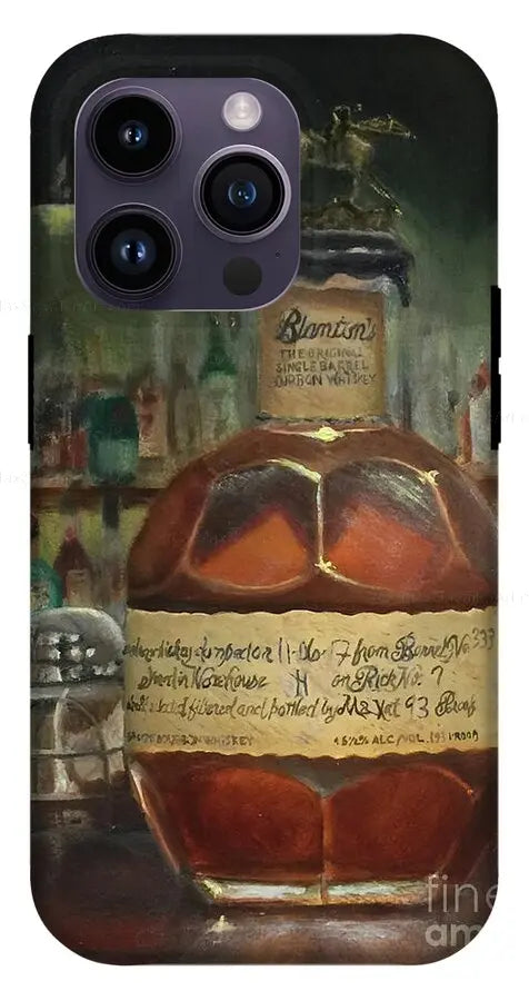 Blanton's Bourbon Letter A at the bar - Phone Case     Pixels