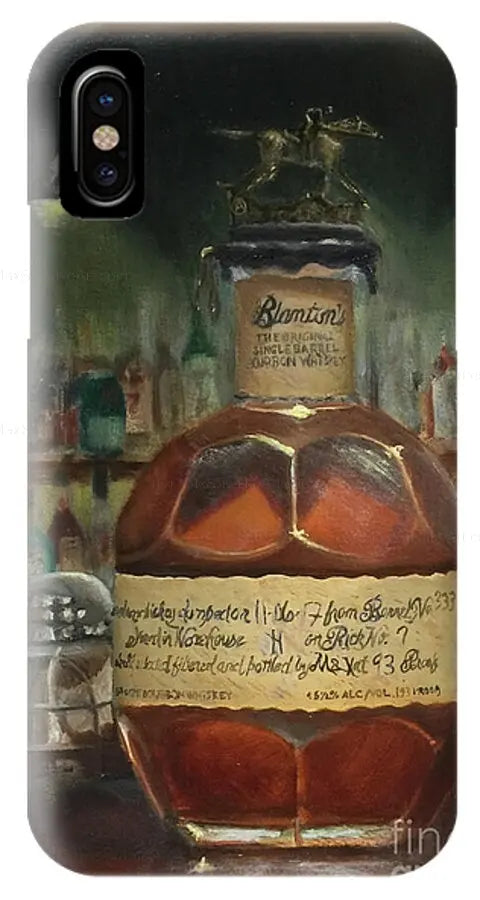 Blanton's Bourbon Letter A at the bar - Phone Case     Pixels