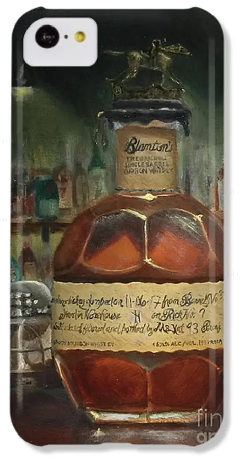 Blanton's Bourbon Letter A at the bar - Phone Case     Pixels