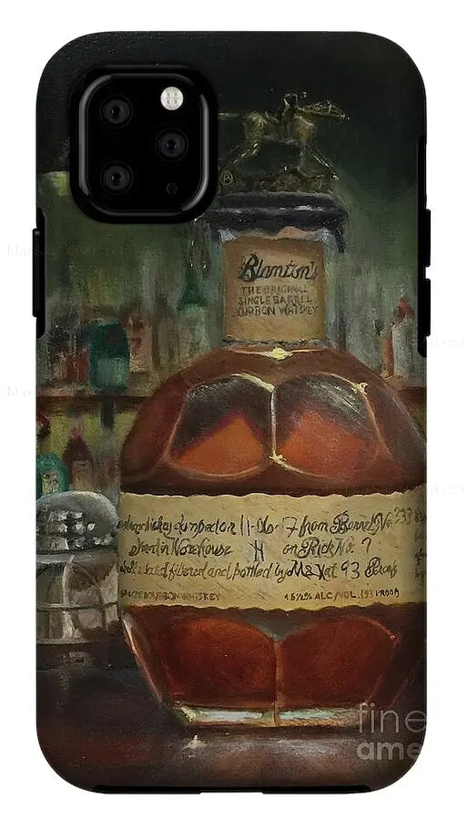 Blanton's Bourbon Letter A at the bar - Phone Case     Pixels