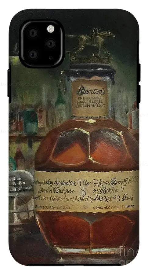 Blanton's Bourbon Letter A at the bar - Phone Case     Pixels