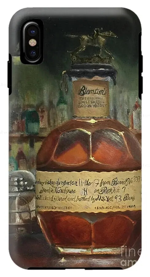 Blanton's Bourbon Letter A at the bar - Phone Case     Pixels