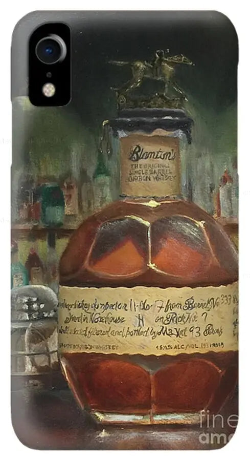 Blanton's Bourbon Letter A at the bar - Phone Case     Pixels