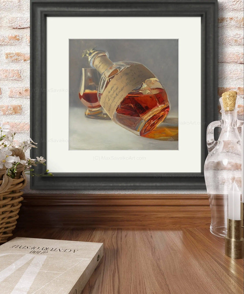 Blanton's Bourbon like a Ducks Unlimited Framed Prints     Max Savaiko Art Gallery