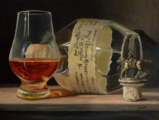 Bourbon Art - Blanton’s Original Single Barrel Bourbon - Man Down     Max Savaiko Art