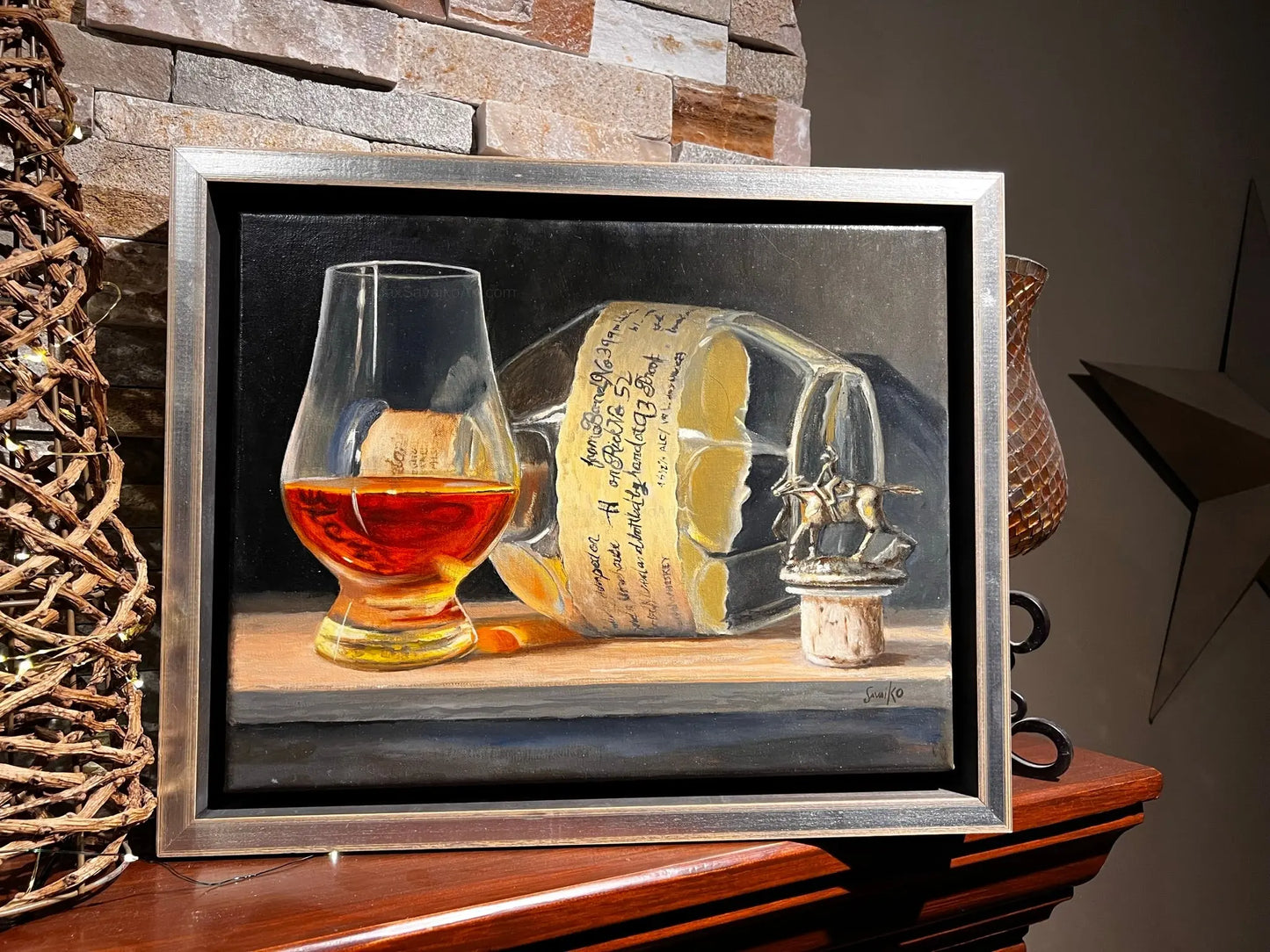 Bourbon Art - Blanton’s Original Single Barrel Bourbon - Man Down     Max Savaiko Art