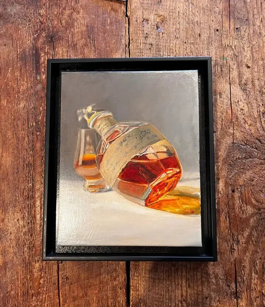 Bourbon Art - Blantons Distillery Bourbon Bottoms Up Max Savaiko Art