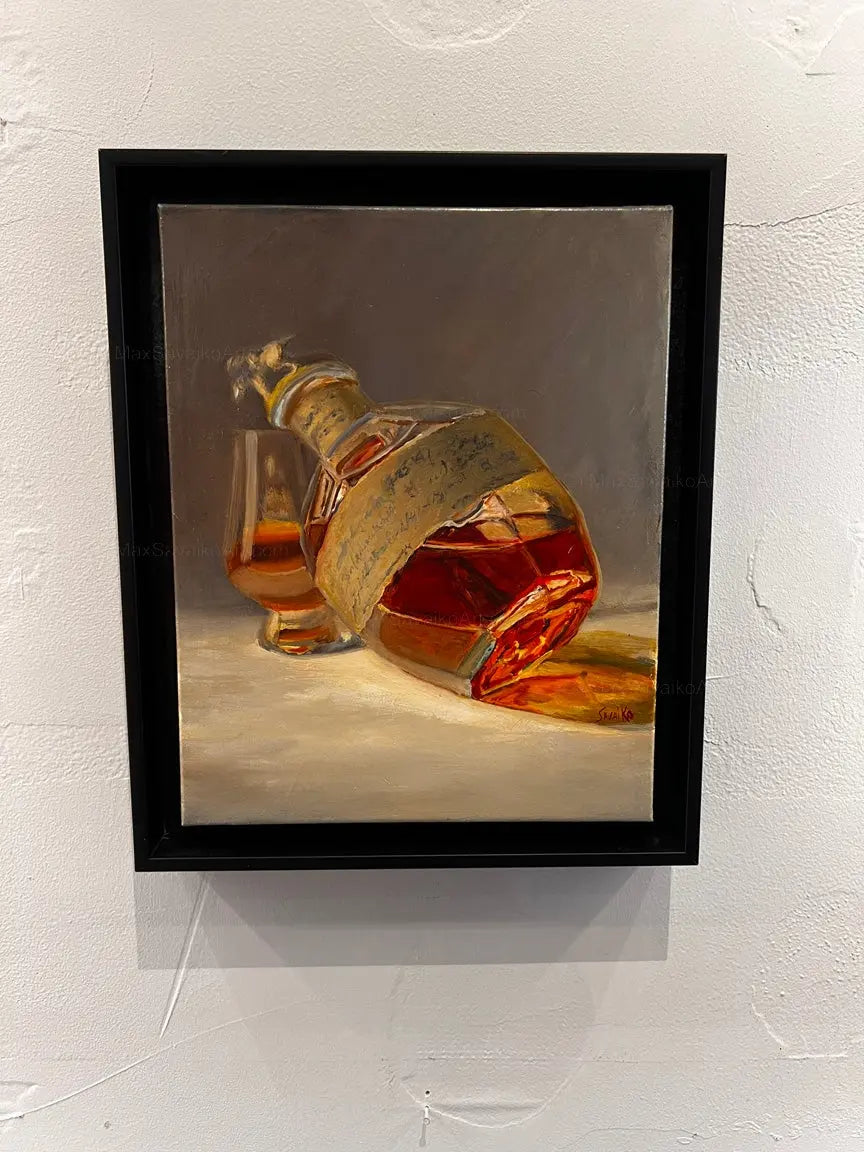 Bourbon Art Blantons Distillery Bourbon Bottoms Up     Max Savaiko Art