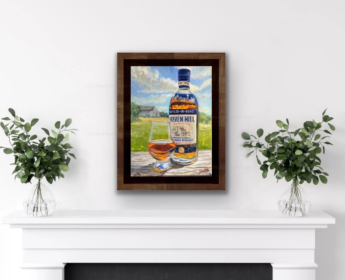 Bourbon Art Painting Heavens Hill Distillery bourbon whiskey     Max Savaiko Art