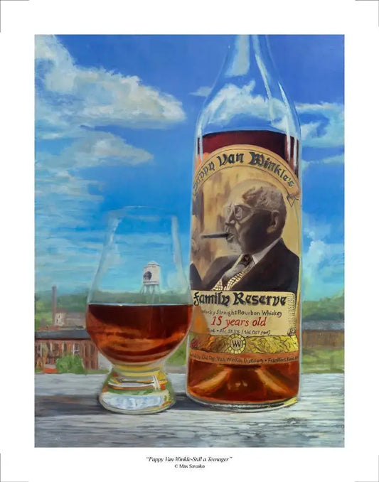 Bourbon Print - Pappy Van Winkle 15 bourbon print Still a Teenager - Max Savaiko Art Gallery