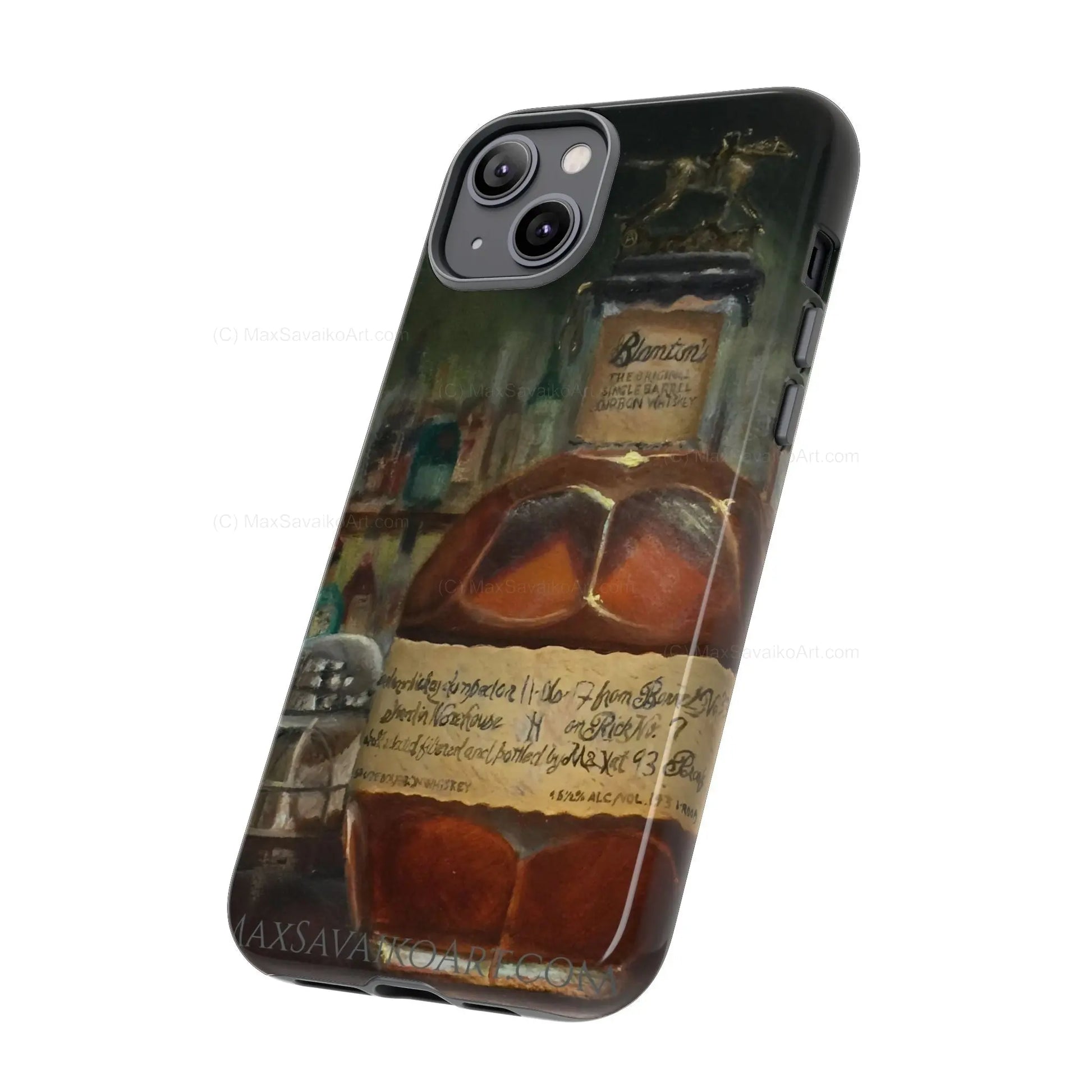 Bourbon iPhone Case Blanton's at the Bar     Printify