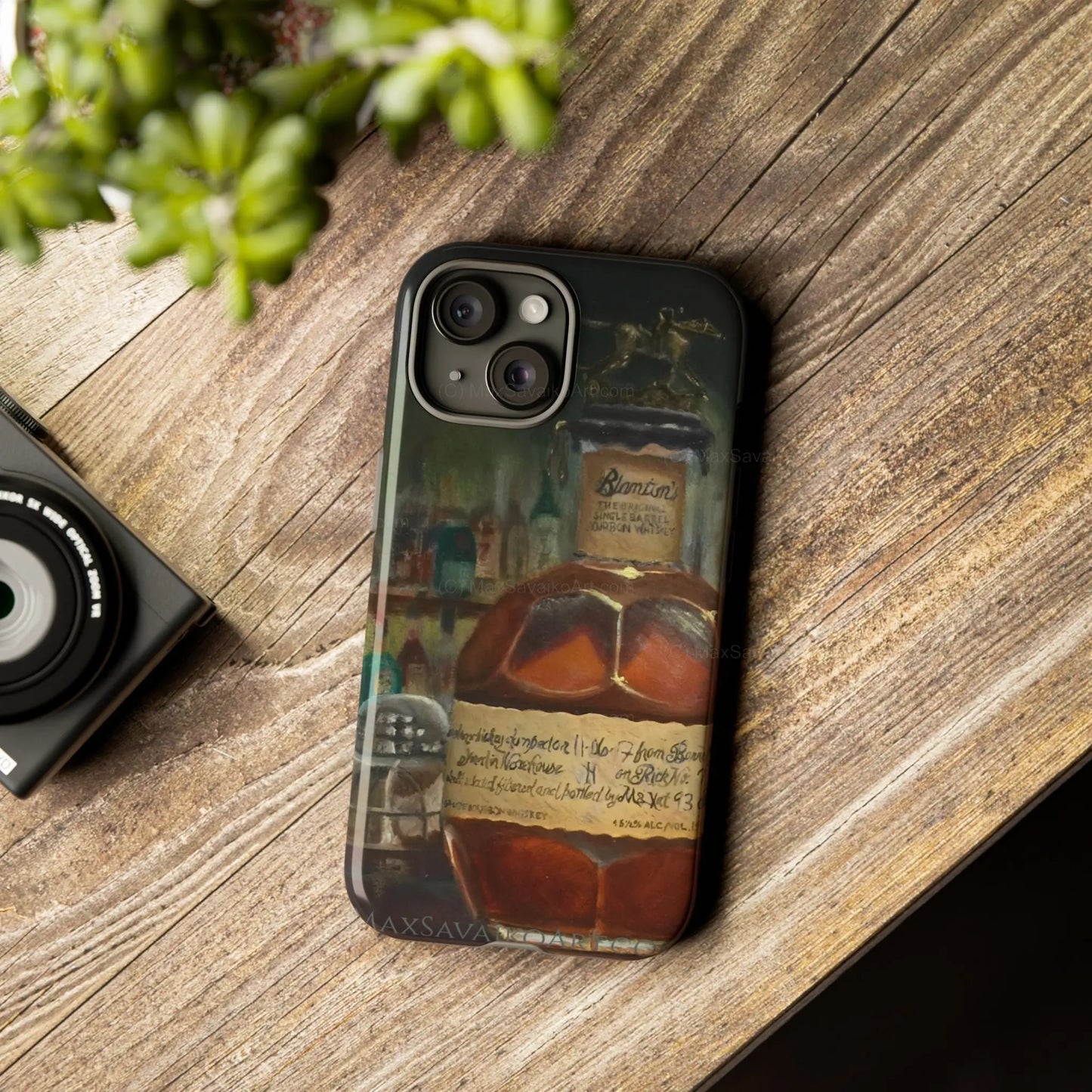 Bourbon iPhone Case Blanton's at the Bar     Printify