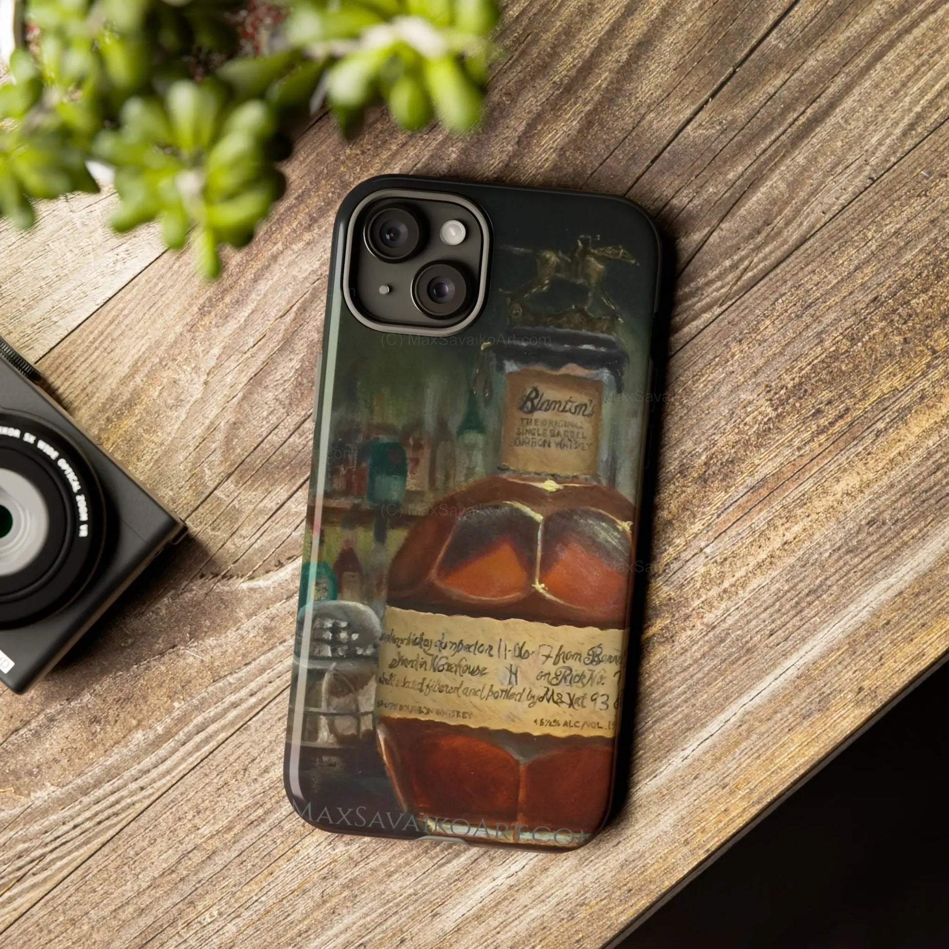 Bourbon iPhone Case Blanton's at the Bar     Printify