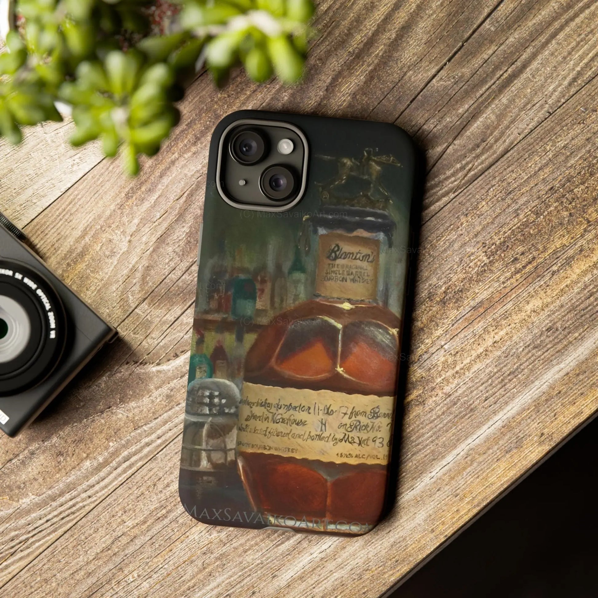 Bourbon iPhone Case Blanton's at the Bar     Printify