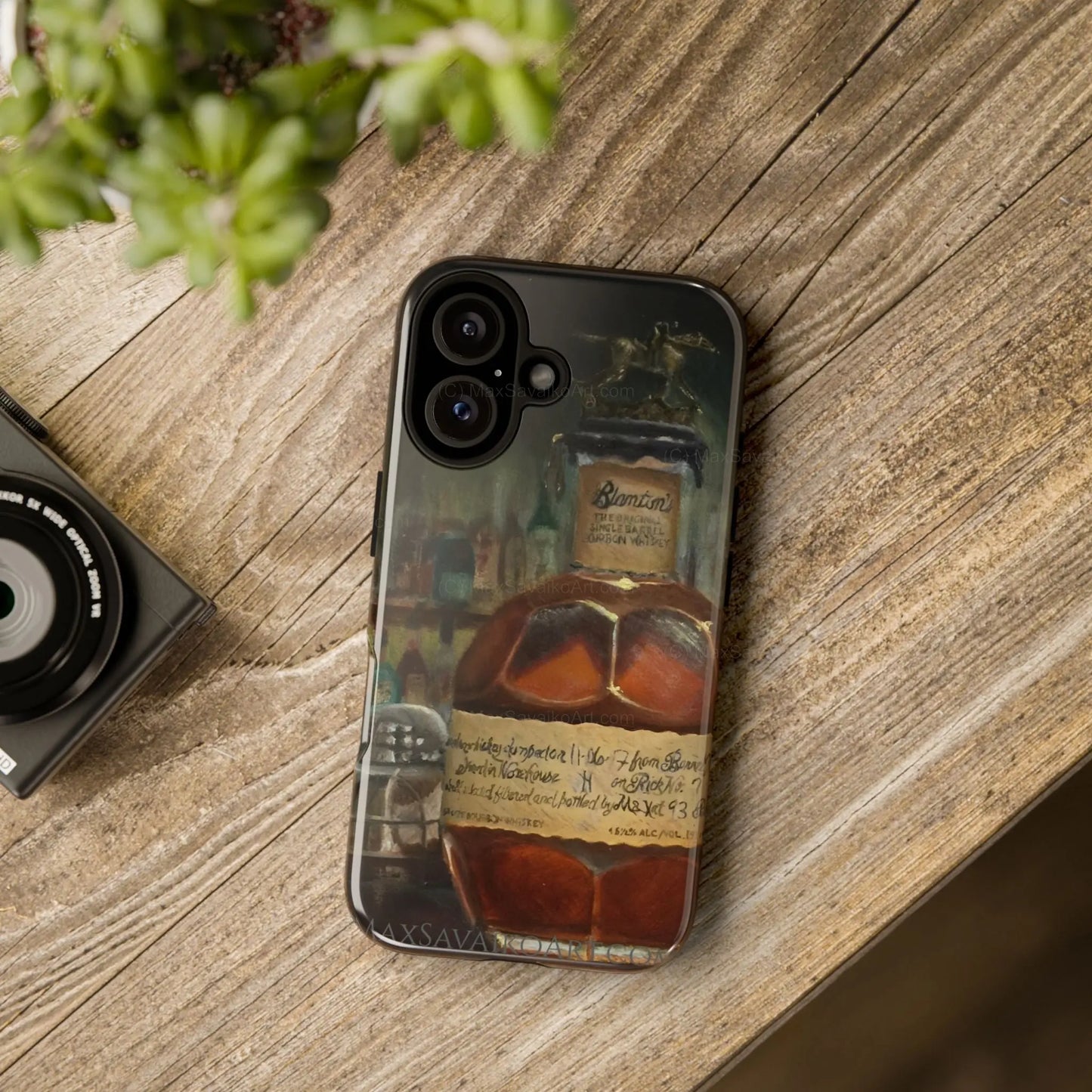 Bourbon iPhone Case Blanton's at the Bar     Printify