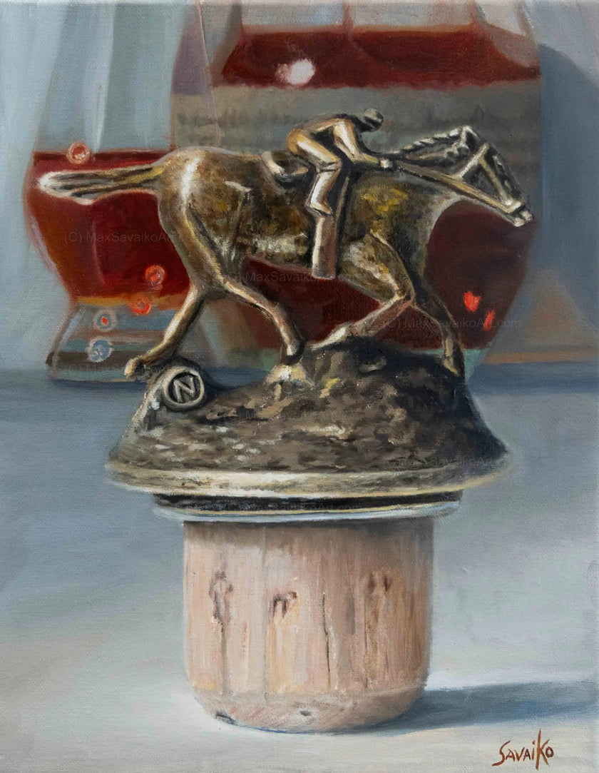 Custom Oil Painting - The Hardest Blanton Letter to find - Letter N artwork     Max Savaiko Art