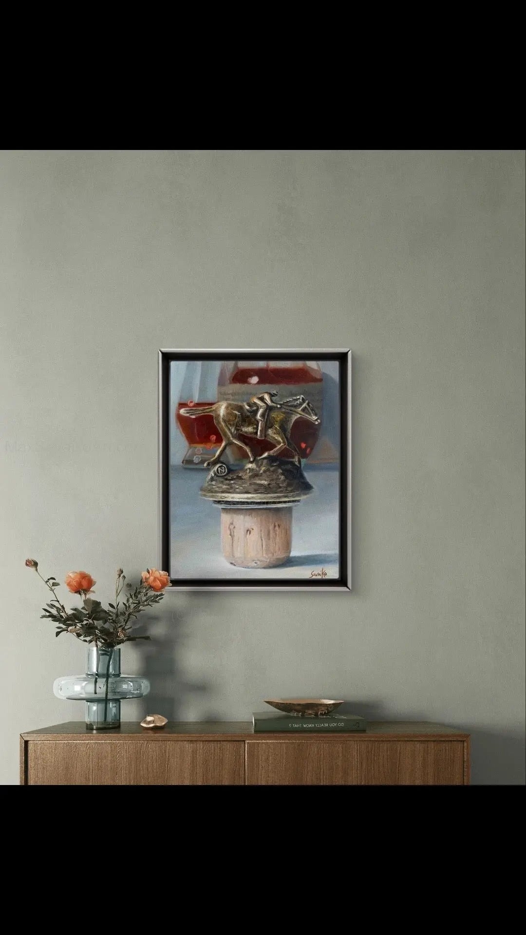 Custom Oil Painting - The Hardest Blanton Letter to find - Letter N artwork     Max Savaiko Art