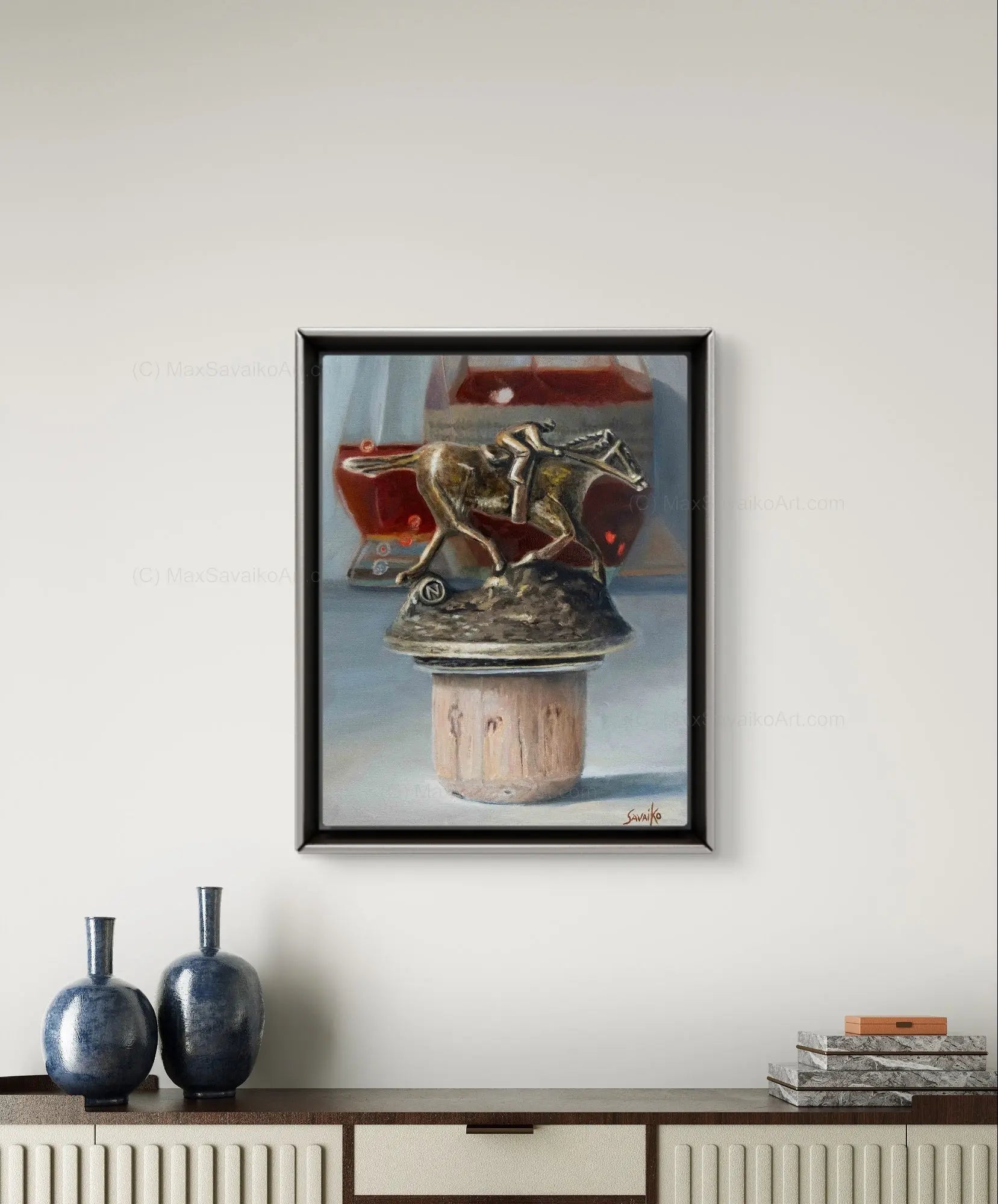 Custom Oil Painting - The Hardest Blanton Letter to find - Letter N artwork     Max Savaiko Art