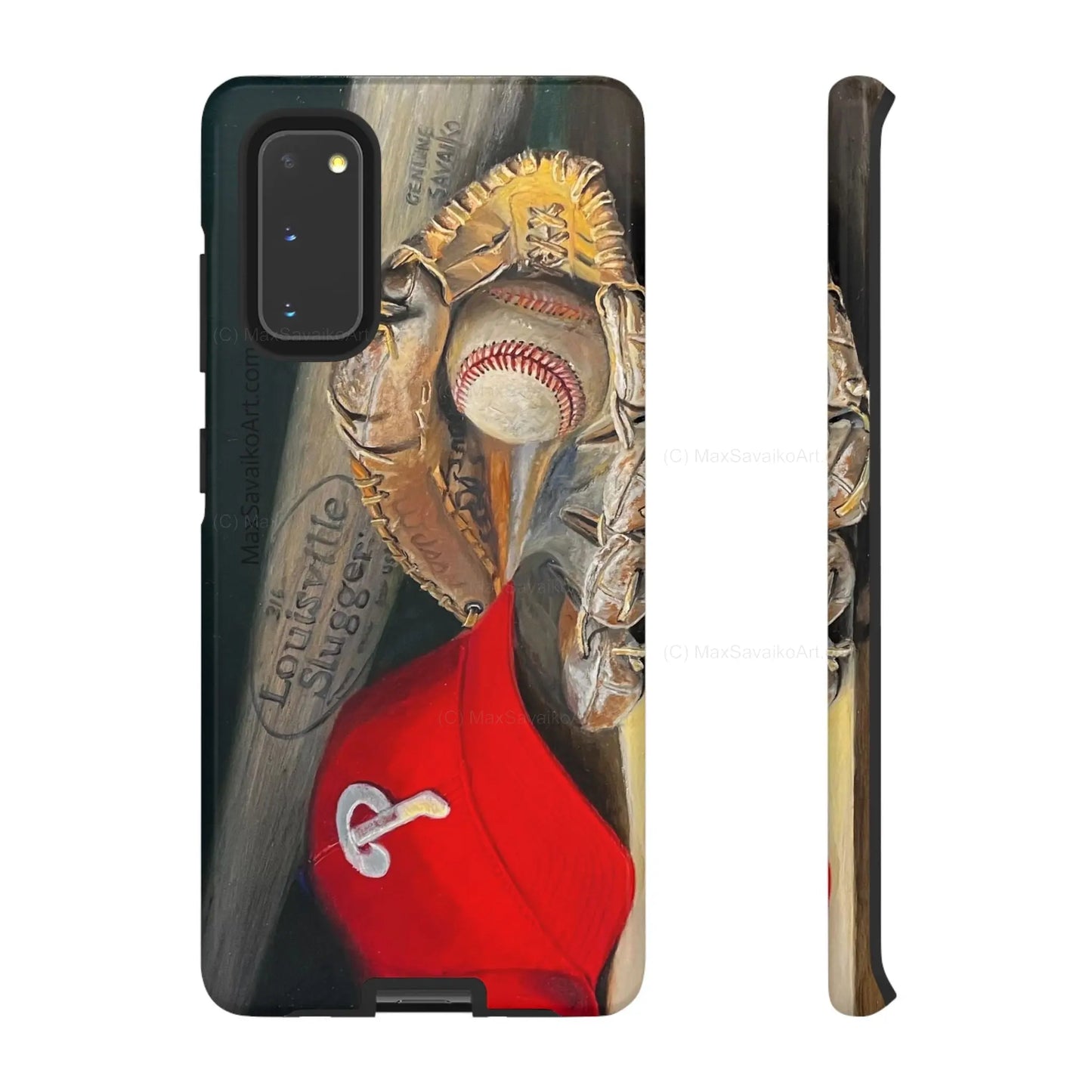 Custom Phone Case Philadelphia Phillies Catchy Title Art - Max Savaiko Art Gallery