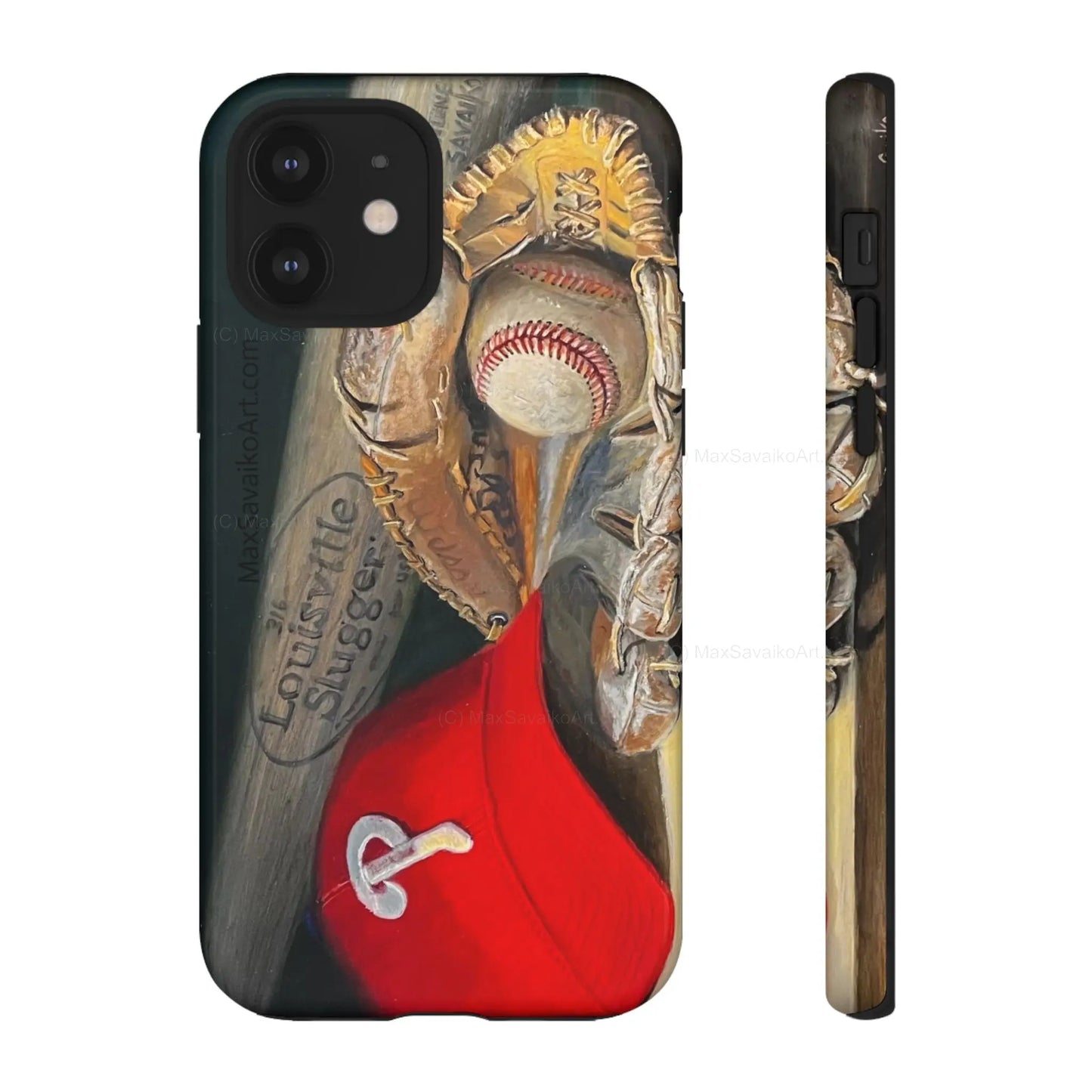 Custom Phone Case Philadelphia Phillies Catchy Title Art - Max Savaiko Art Gallery