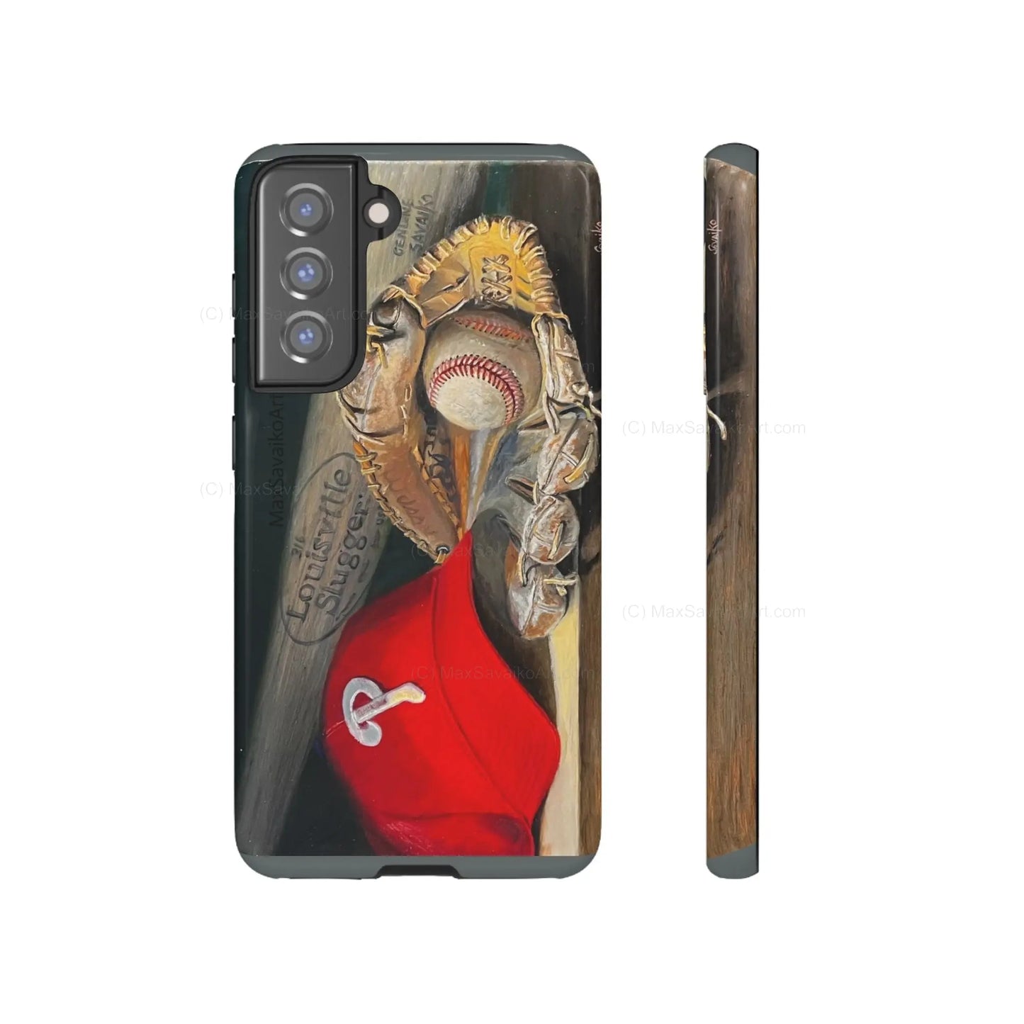 Custom Phone Case Philadelphia Phillies Catchy Title Art - Max Savaiko Art Gallery