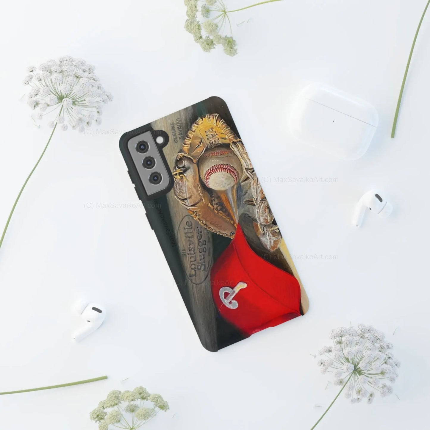 Custom Phone Case Philadelphia Phillies Catchy Title Art - Max Savaiko Art Gallery