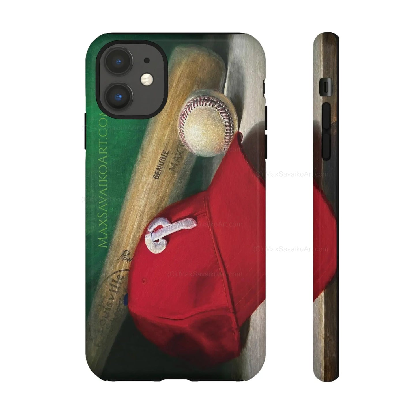 Custom Phone Case Philadelphia Phillies Play Ball Art - Max Savaiko Art Gallery