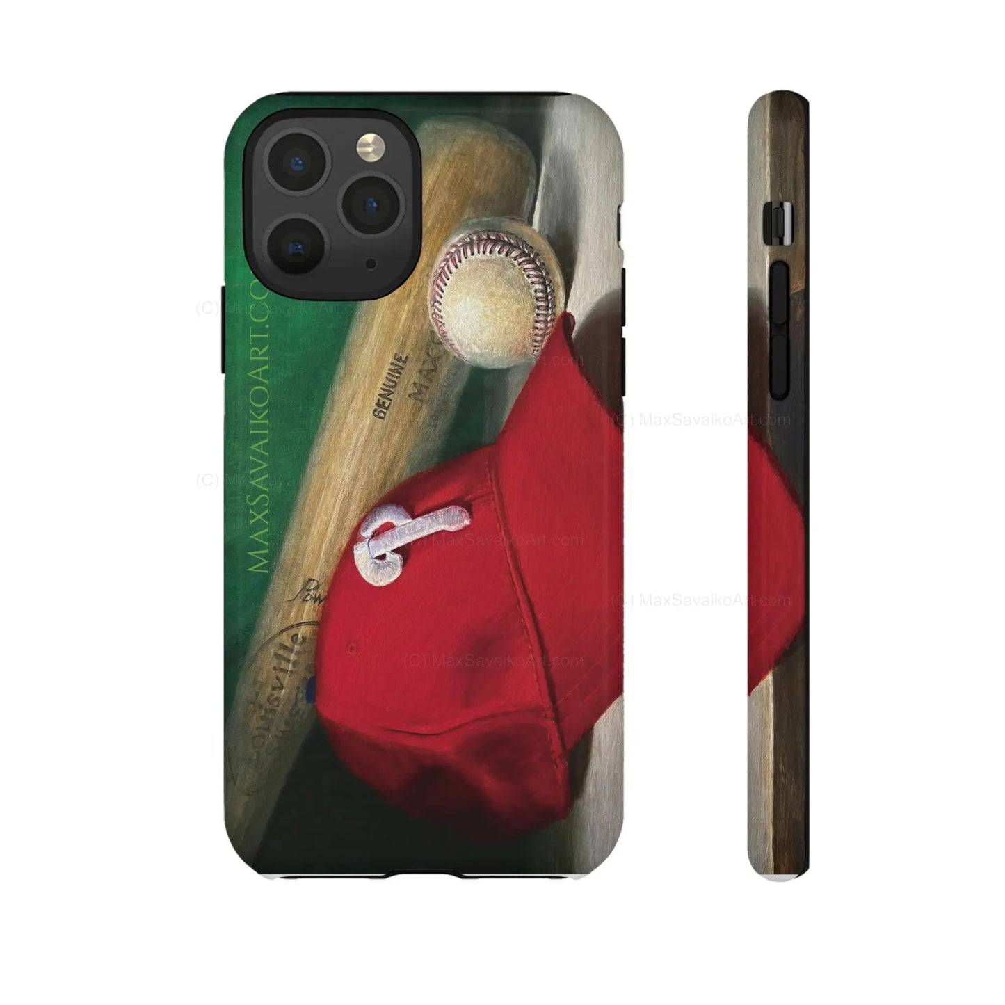 Custom Phone Case Philadelphia Phillies Play Ball Art - Max Savaiko Art Gallery