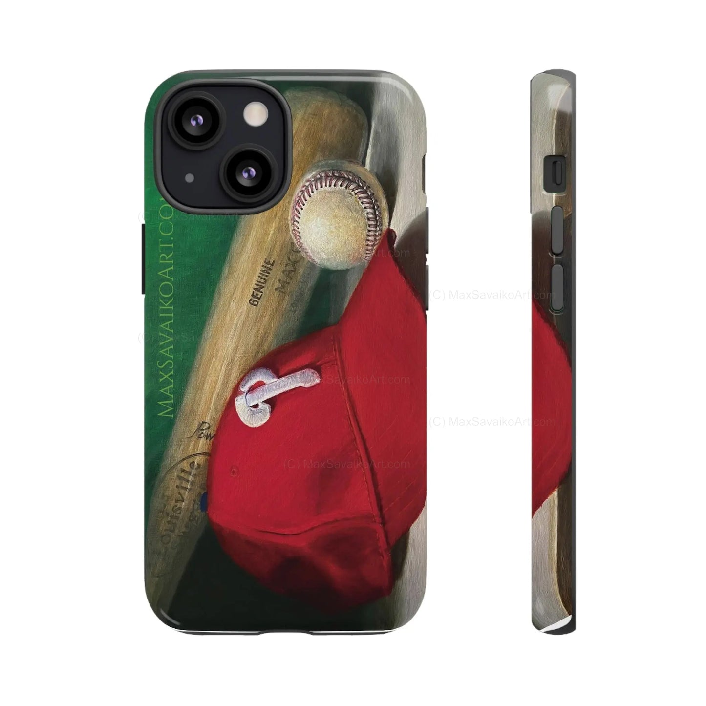 Custom Phone Case Philadelphia Phillies Play Ball Art - Max Savaiko Art Gallery