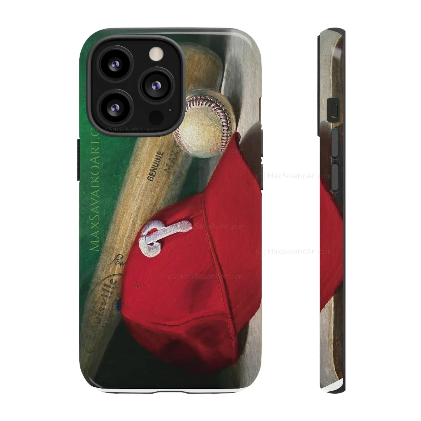 Custom Phone Case Philadelphia Phillies Play Ball Art - Max Savaiko Art Gallery