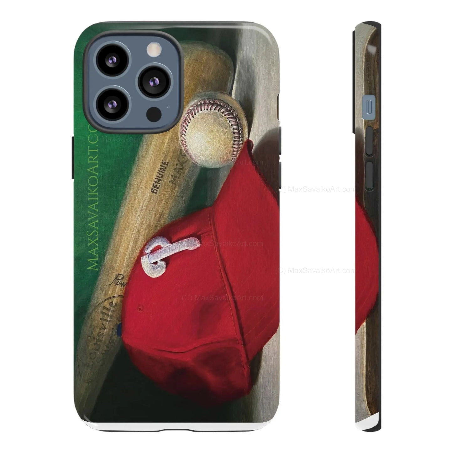 Custom Phone Case Philadelphia Phillies Play Ball Art - Max Savaiko Art Gallery