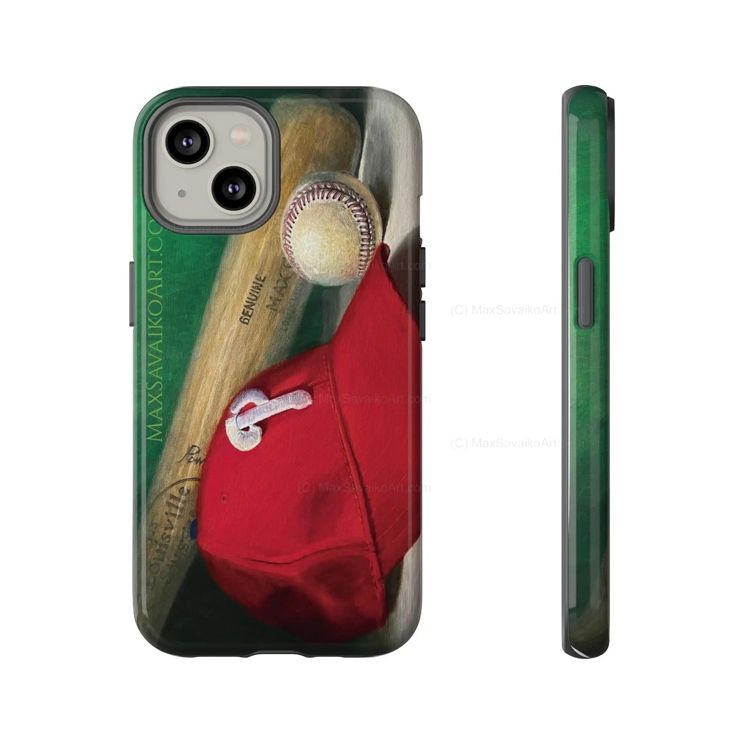 Custom Phone Case Philadelphia Phillies Play Ball Art - Max Savaiko Art Gallery