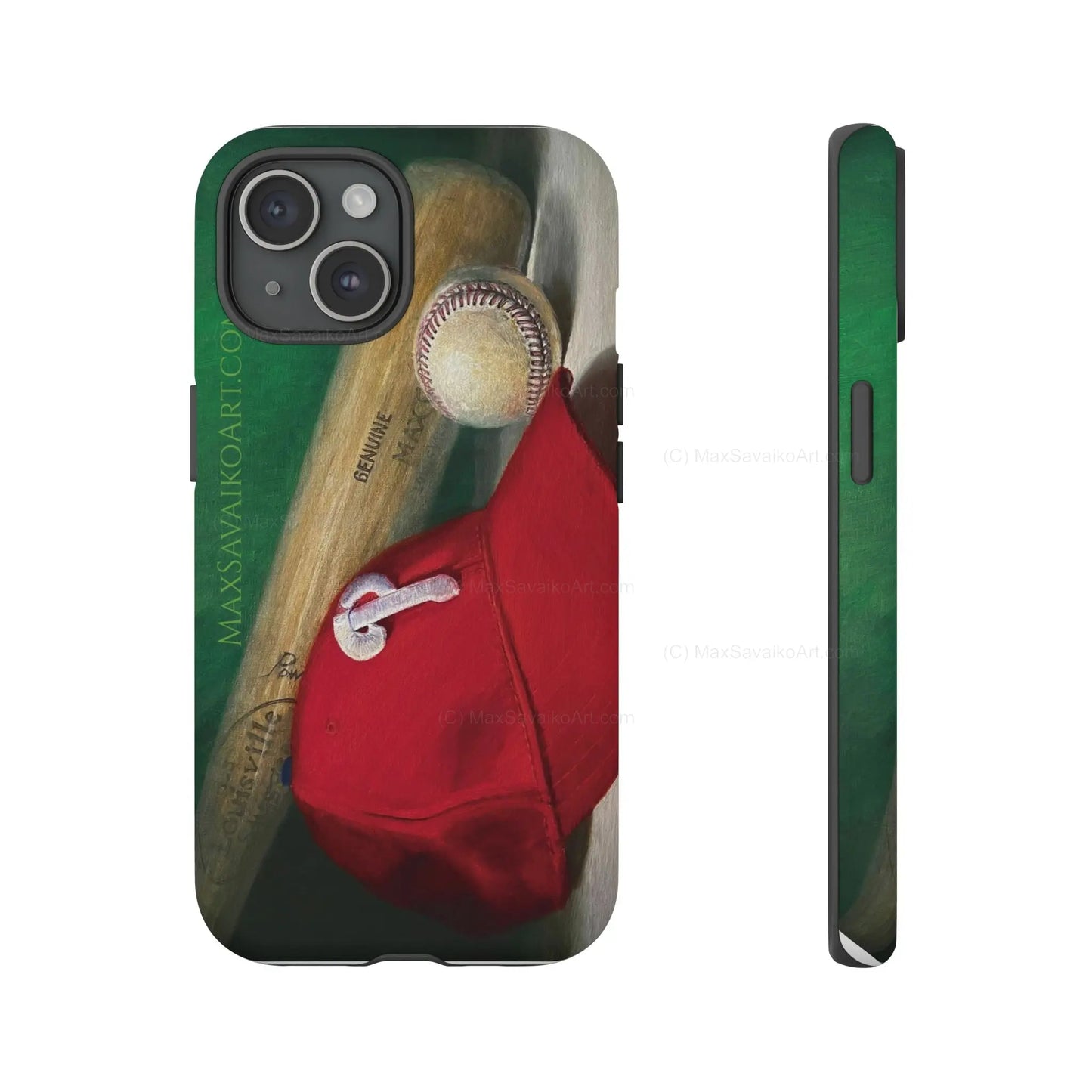 Custom Phone Case Philadelphia Phillies Play Ball Art - Max Savaiko Art Gallery