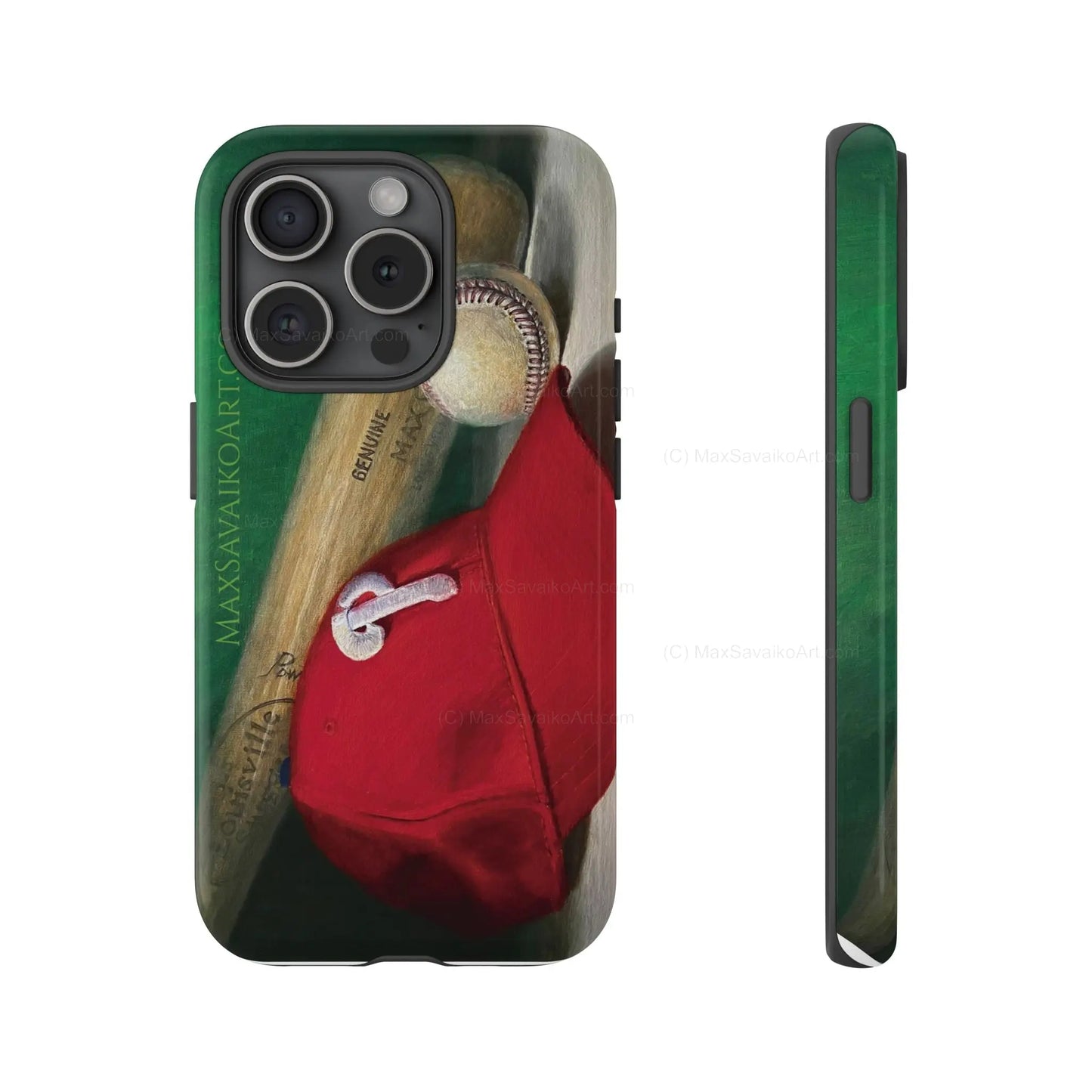 Custom Phone Case Philadelphia Phillies Play Ball Art - Max Savaiko Art Gallery