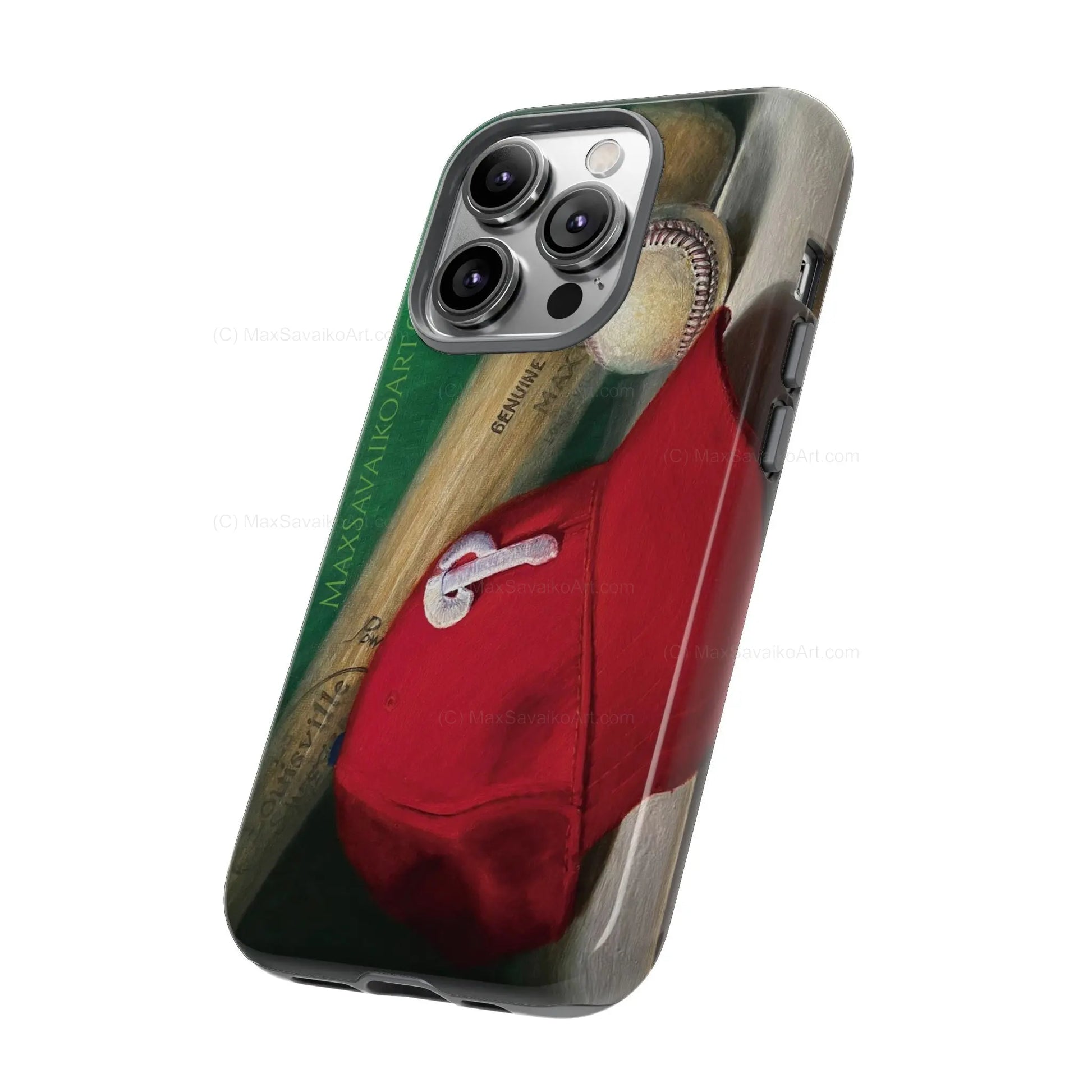 Custom Phone Case Philadelphia Phillies Play Ball Art - Max Savaiko Art Gallery